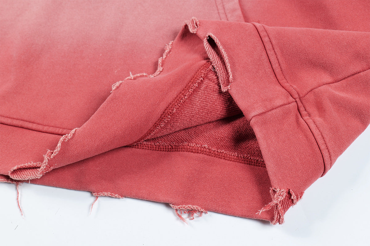 77 Distressed Washed Hoodie , - Streetwear Hoodie - Slick Street