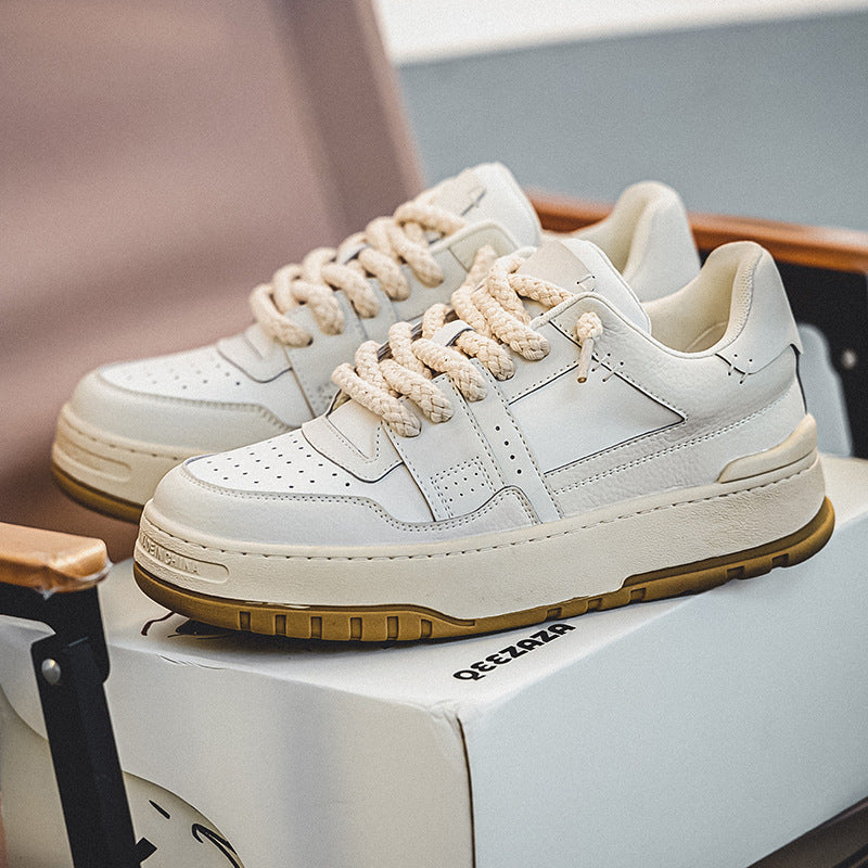 Rope Court Low - Beige White , - Streetwear Shoes - Slick Street