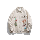 Kuye Japanese Heavy Knit Jacket Cream, XS - Streetwear Jacket - Slick Street