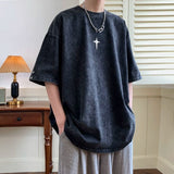 Vintage Washed Heavyweight T-Shirt Black, XS - Streetwear T-Shirts - Slick Street