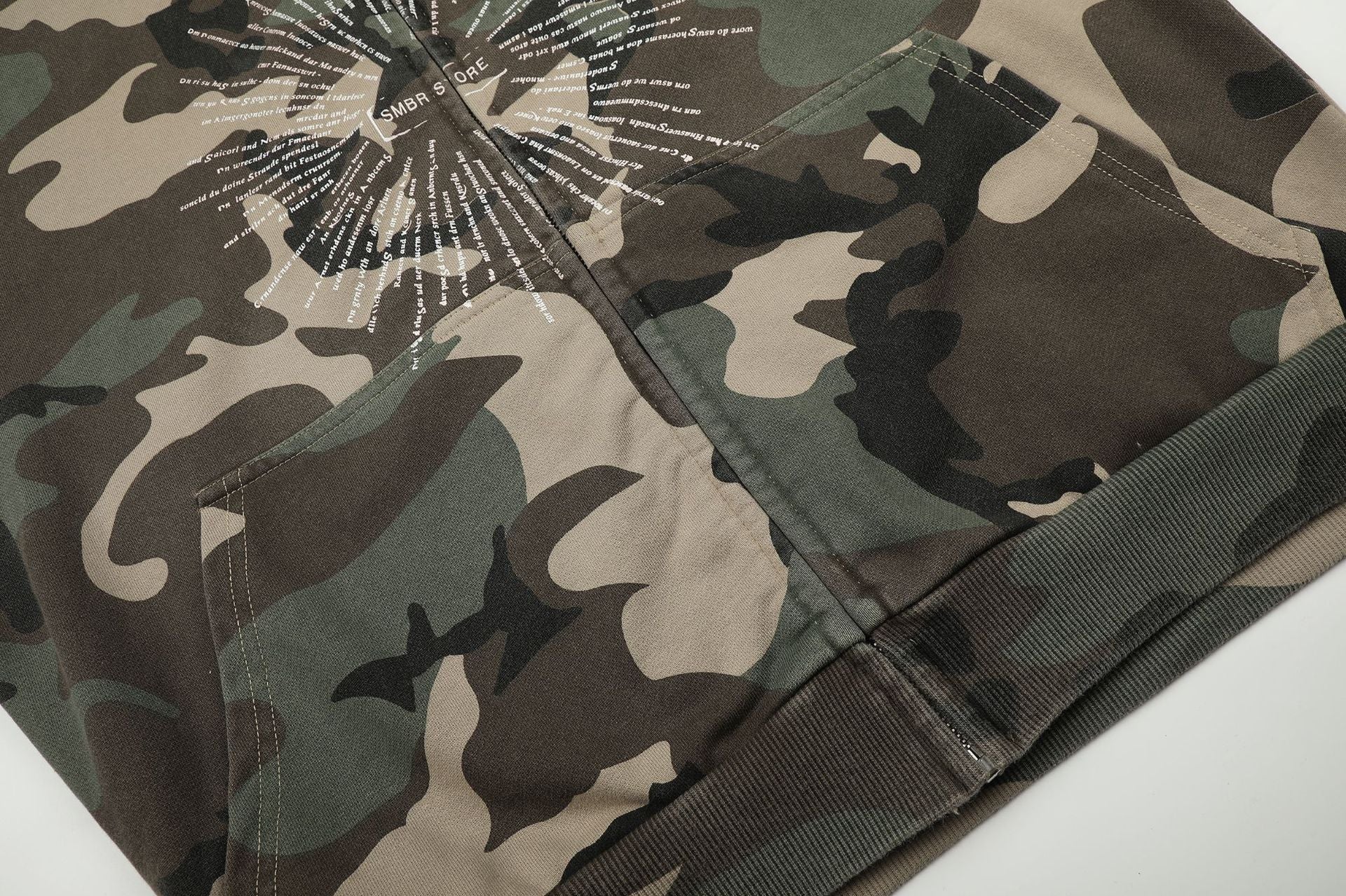 Mako Camo Zip Hoodie , - Streetwear Hoodie - Slick Street