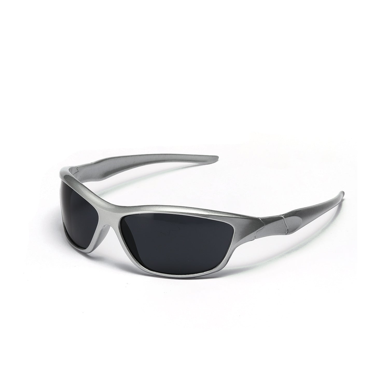 Cyber Y2K Retrofuturistic Sunglasses Matte Silver, - Streetwear Accessories - Slick Street