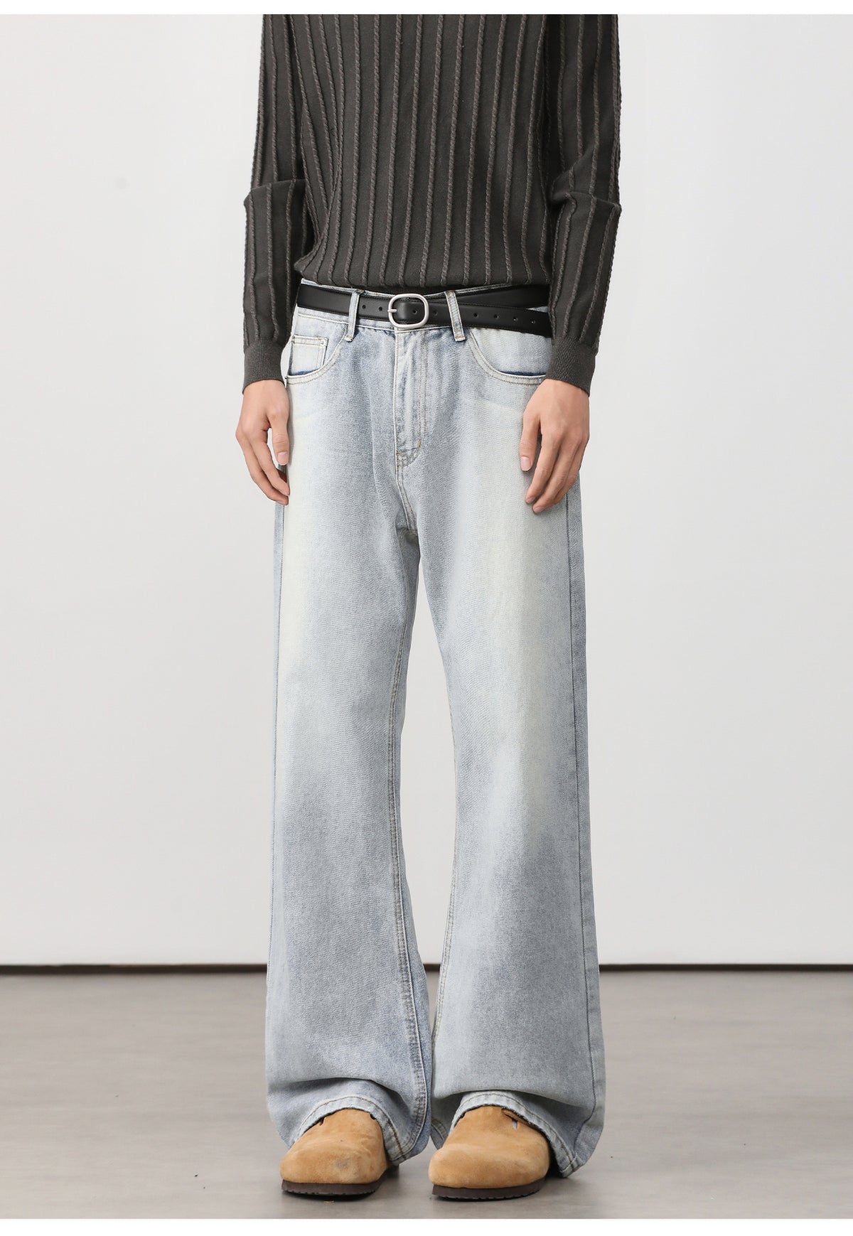 Washed Flare Jeans