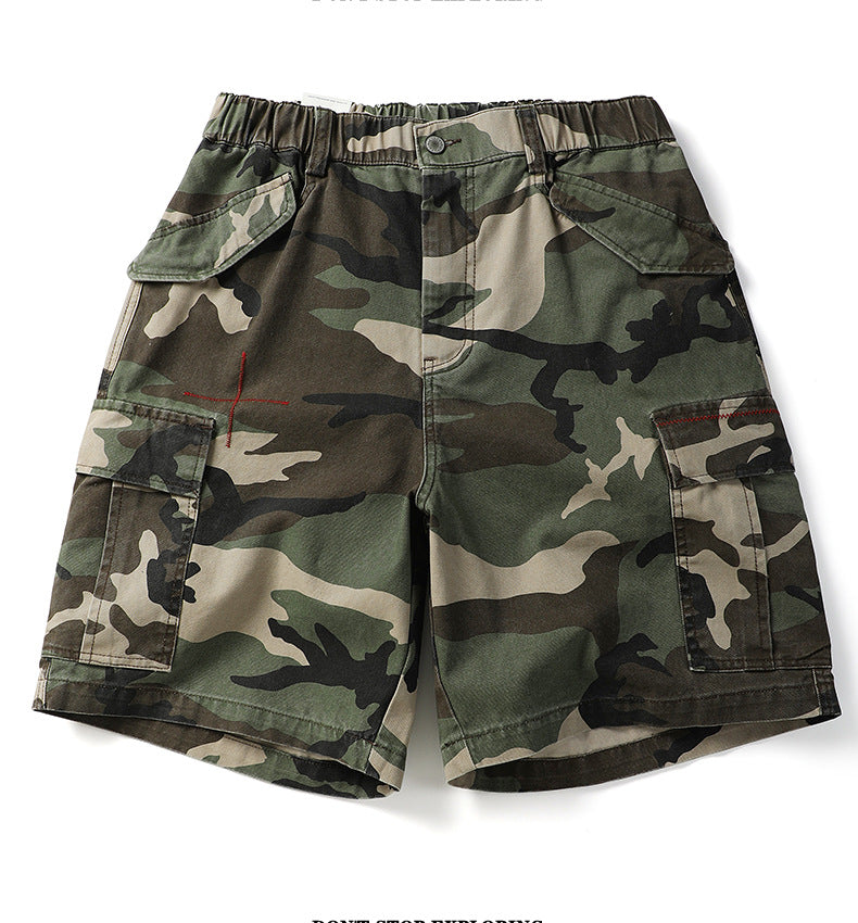 Camo C1 Cargo Shorts Coffee, XS - Streetwear Shorts - Slick Street