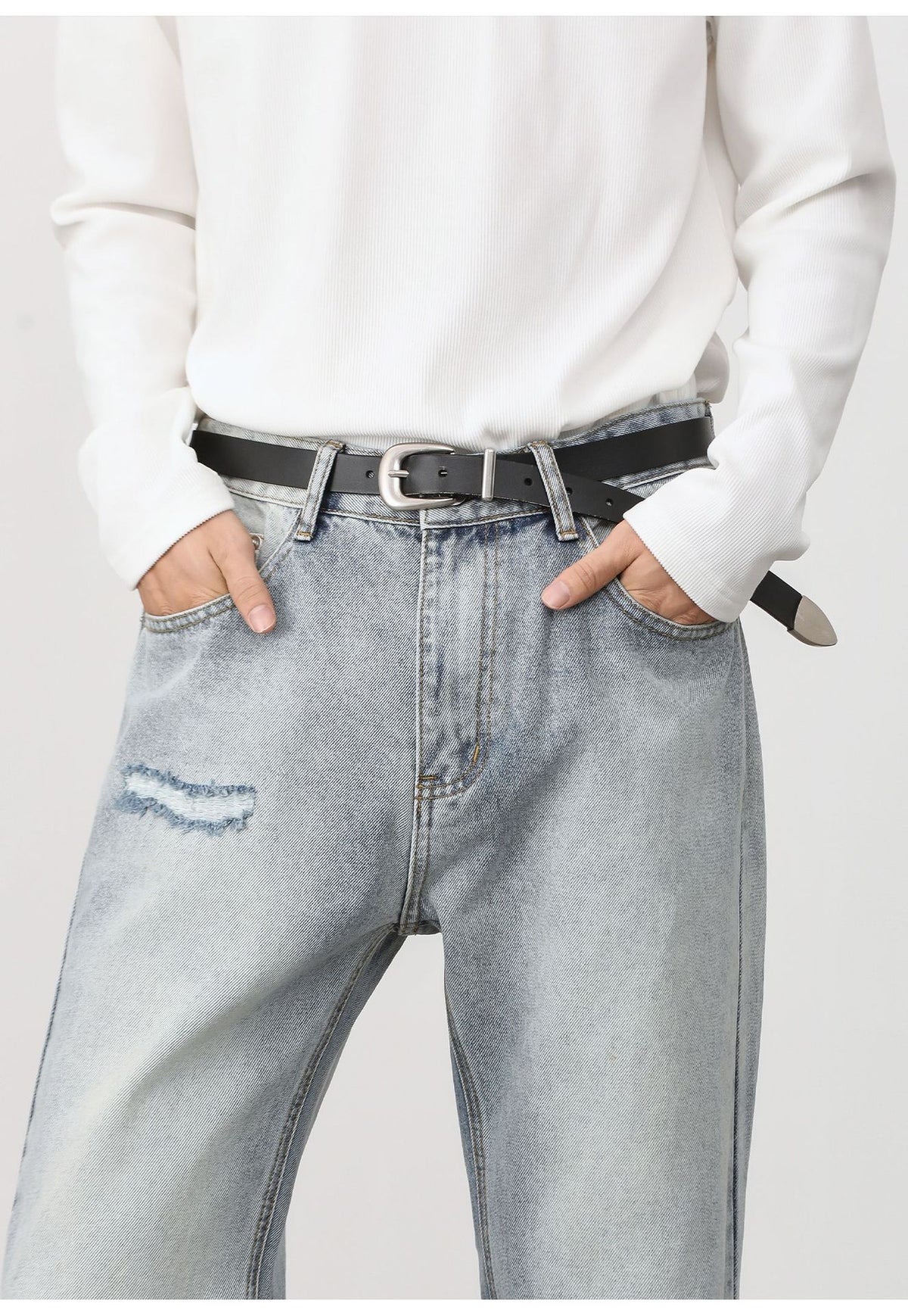 Distressed Flare Jeans , - Streetwear Jeans - Slick Street