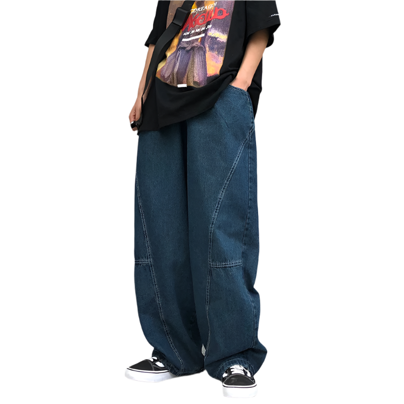 Vintage VA1 Oversized Denim Jeans , - Streetwear Jeans - Slick Street