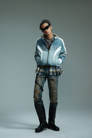 Retro Biker Splicing Jacket , - Streetwear - Slick Street