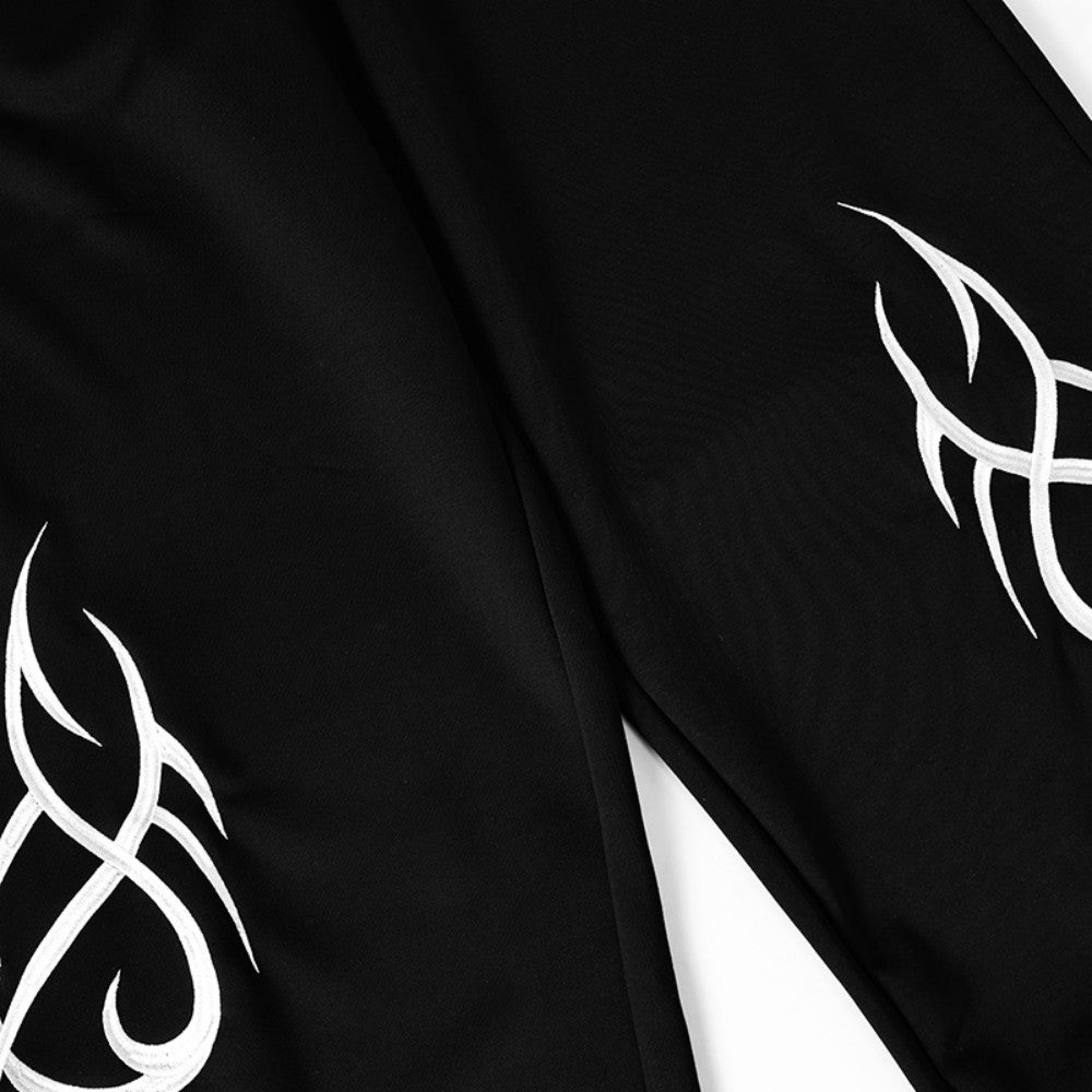 Thorn Embroidery Sweatpants , - Streetwear Joggers - Slick Street