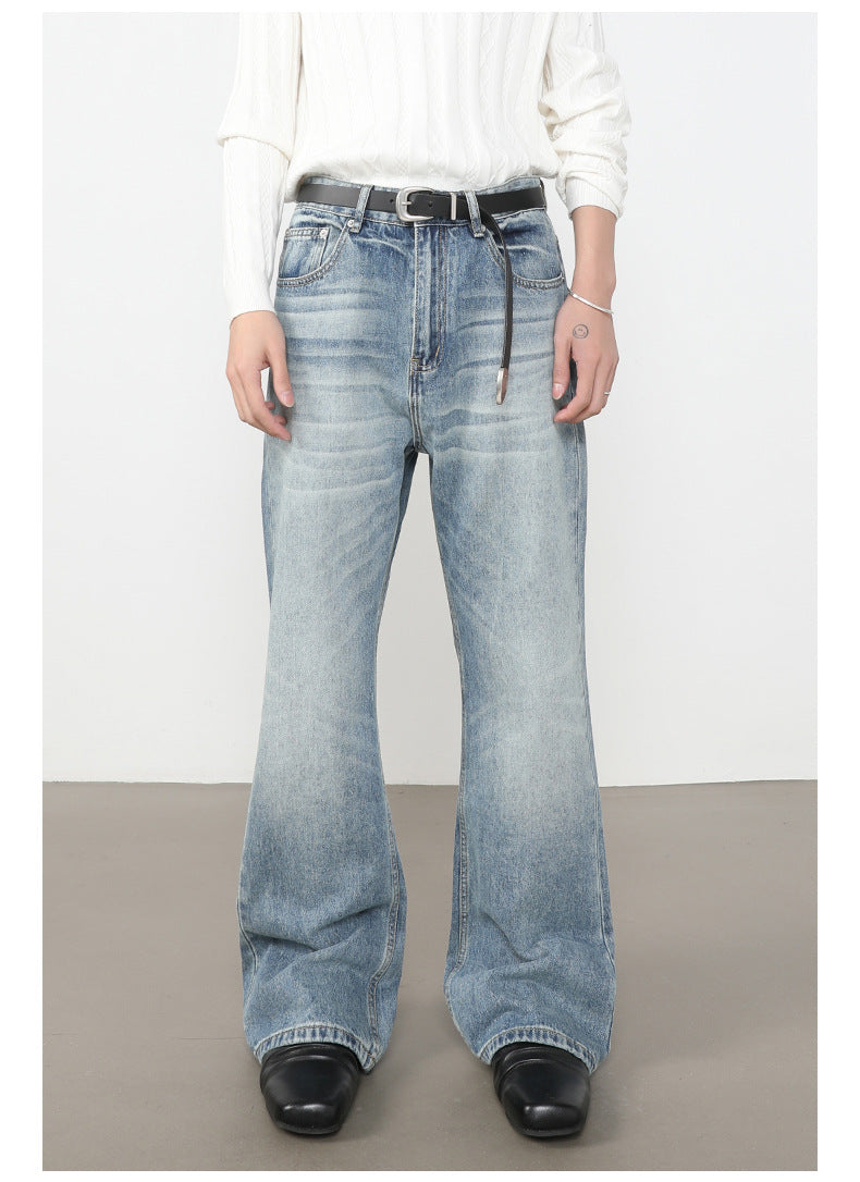 Washed Bootcut Jeans