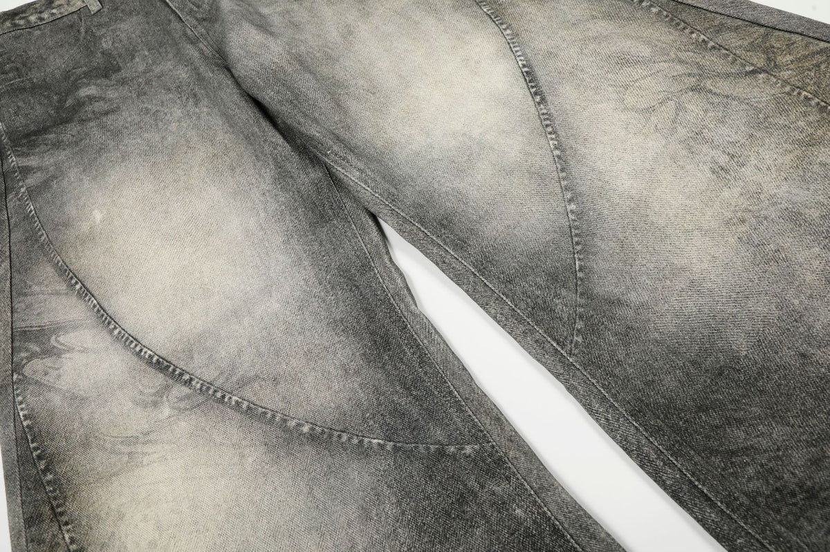 Dirty Grey Blade Jeans , - Streetwear Jeans - Slick Street