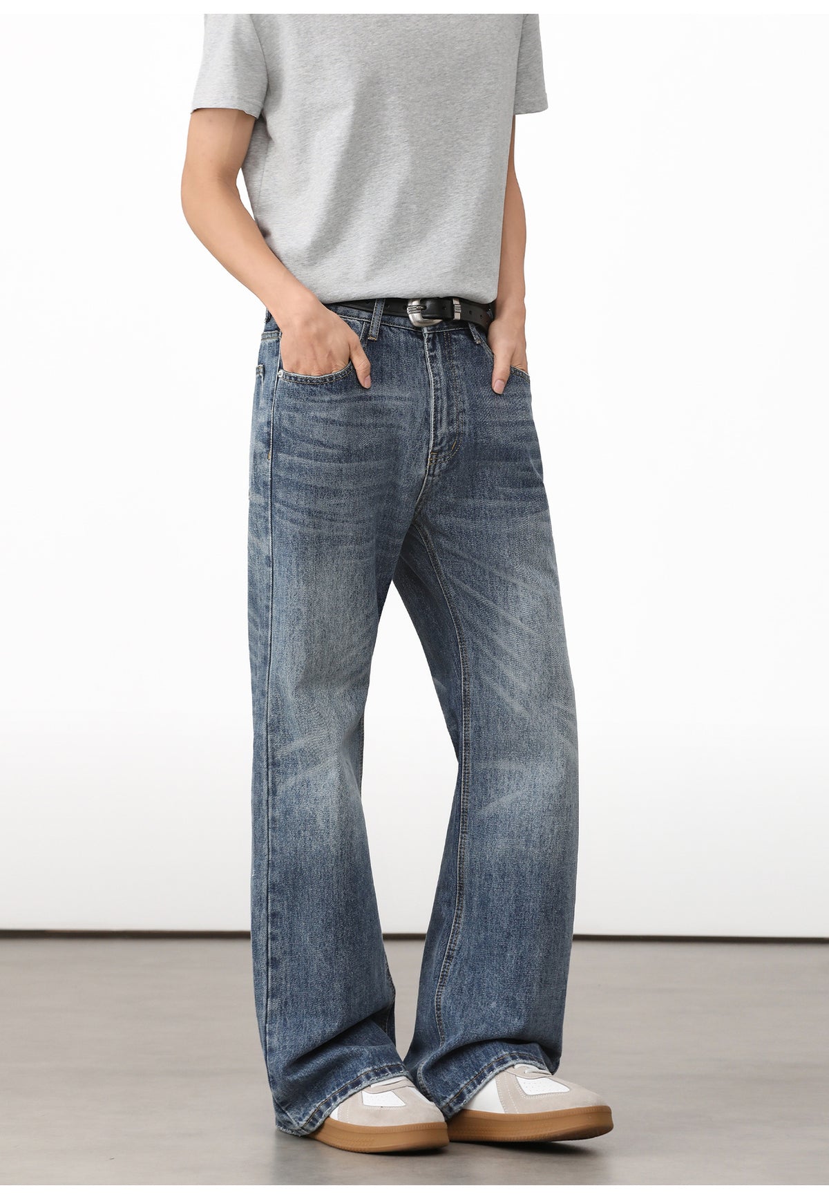 Washed Flare Jeans