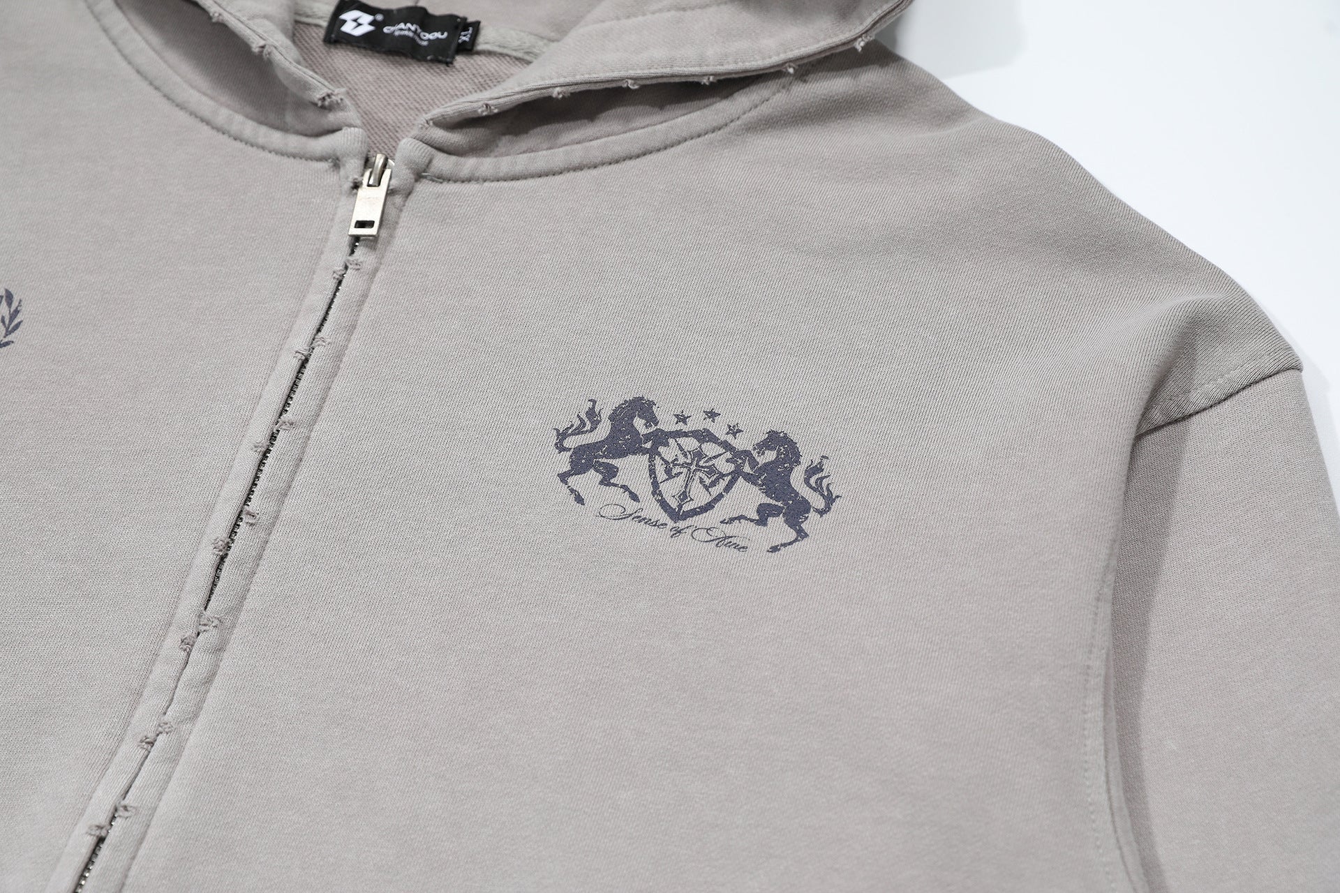 Lior Patchwork Zip Hoodie