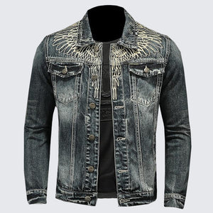 Eagle Denim Jacket , - Streetwear Jackets - Slick Street