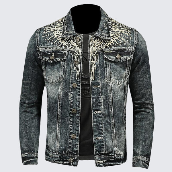 Eagle Denim Jacket , - Streetwear - Slick Street