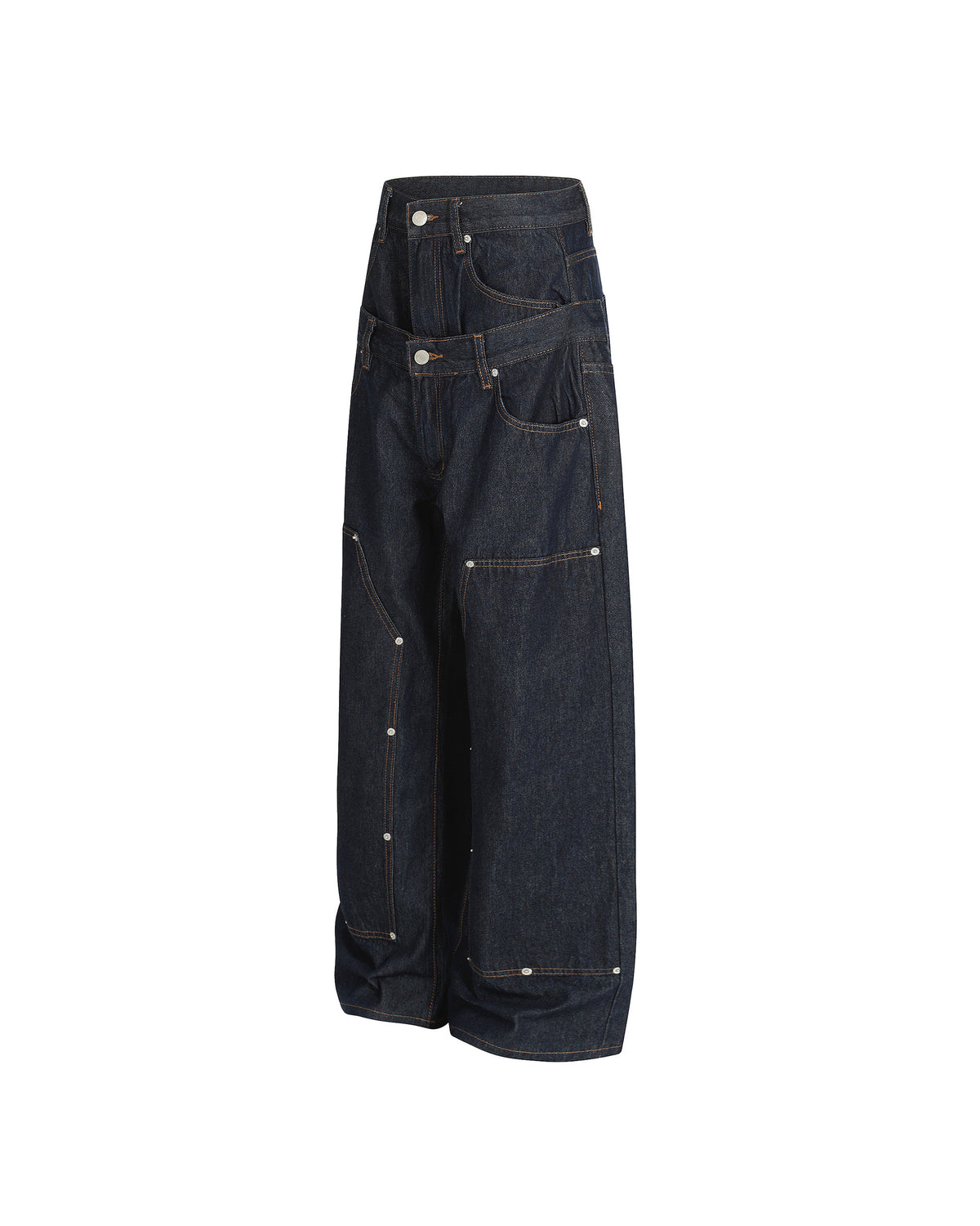 Double Waist Carpenter Jeans , - Streetwear Jeans - Slick Street