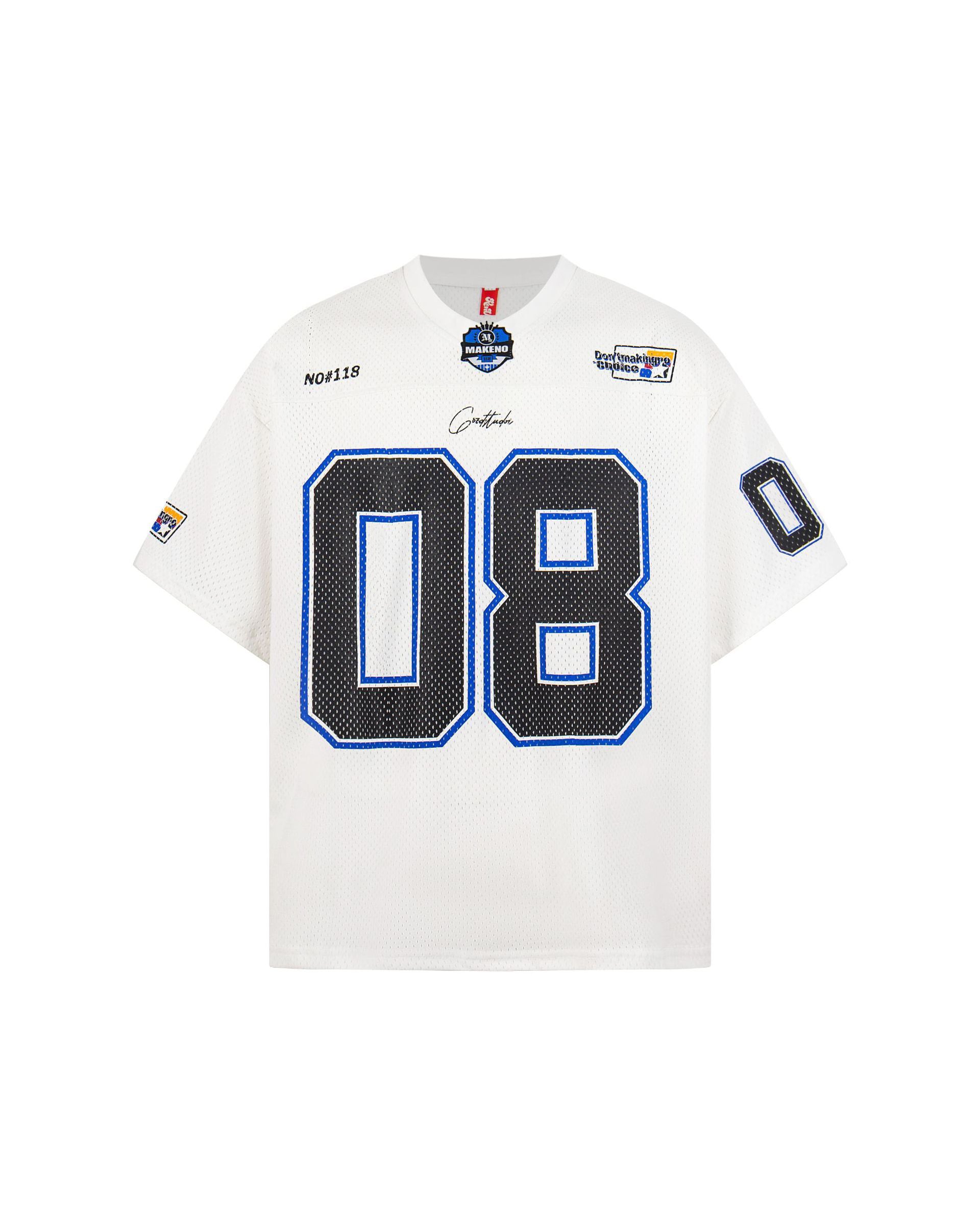 Nox Number 8 Jersey White, M - Streetwear Jersey - Slick Street
