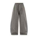 Linen Wide Leg Pants Dark Grey, XXS - Streetwear Pants - Slick Street