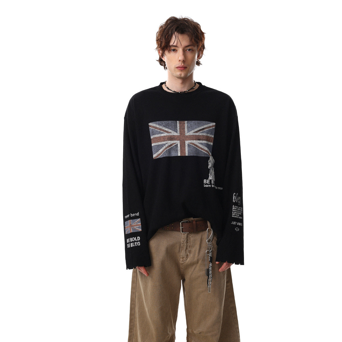 Britannia Waffle Long Sleeve , - Streetwear Long Sleeve - Slick Street