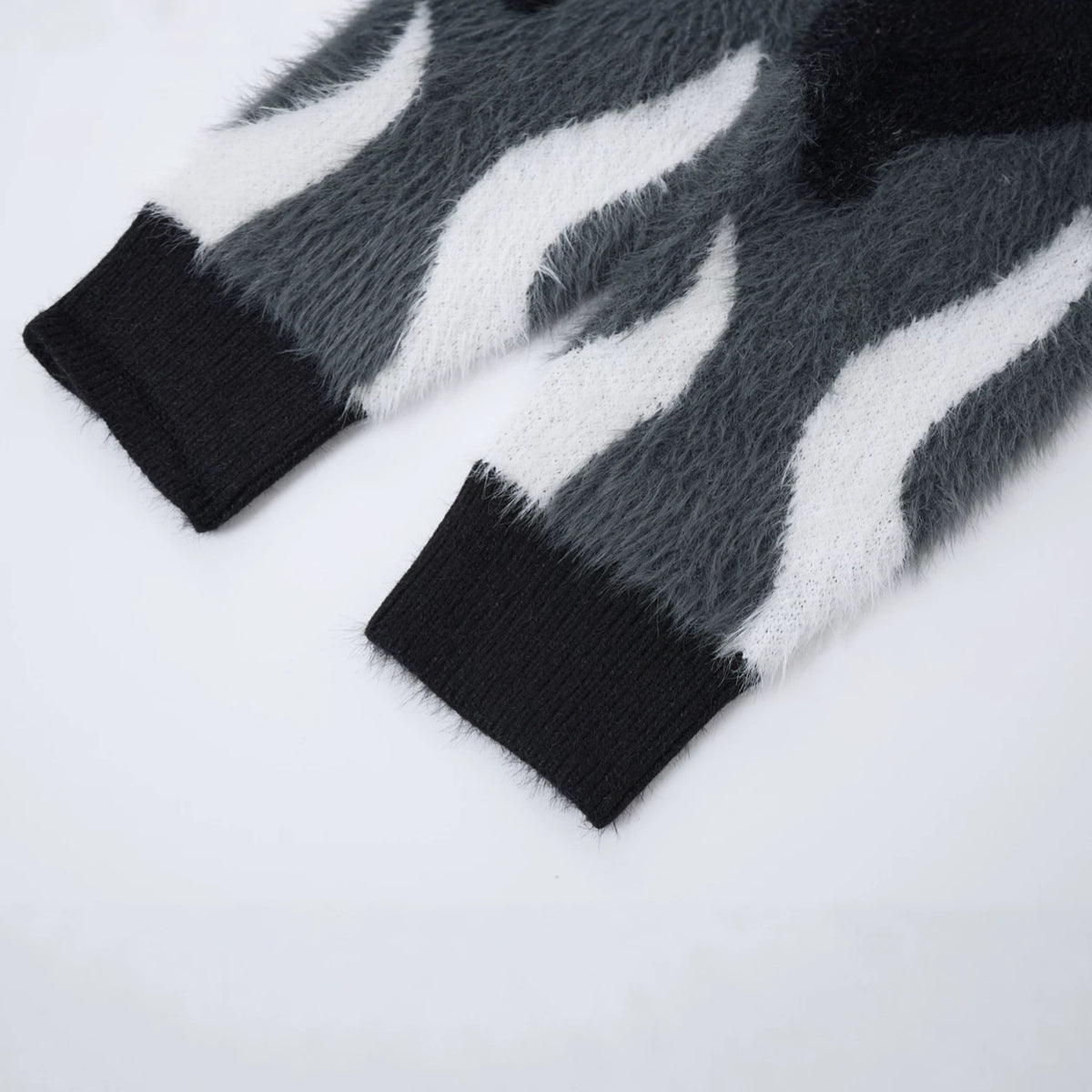 Ash Flame Knit Sweatshirt , - Streetwear Sweatshirt - Slick Street