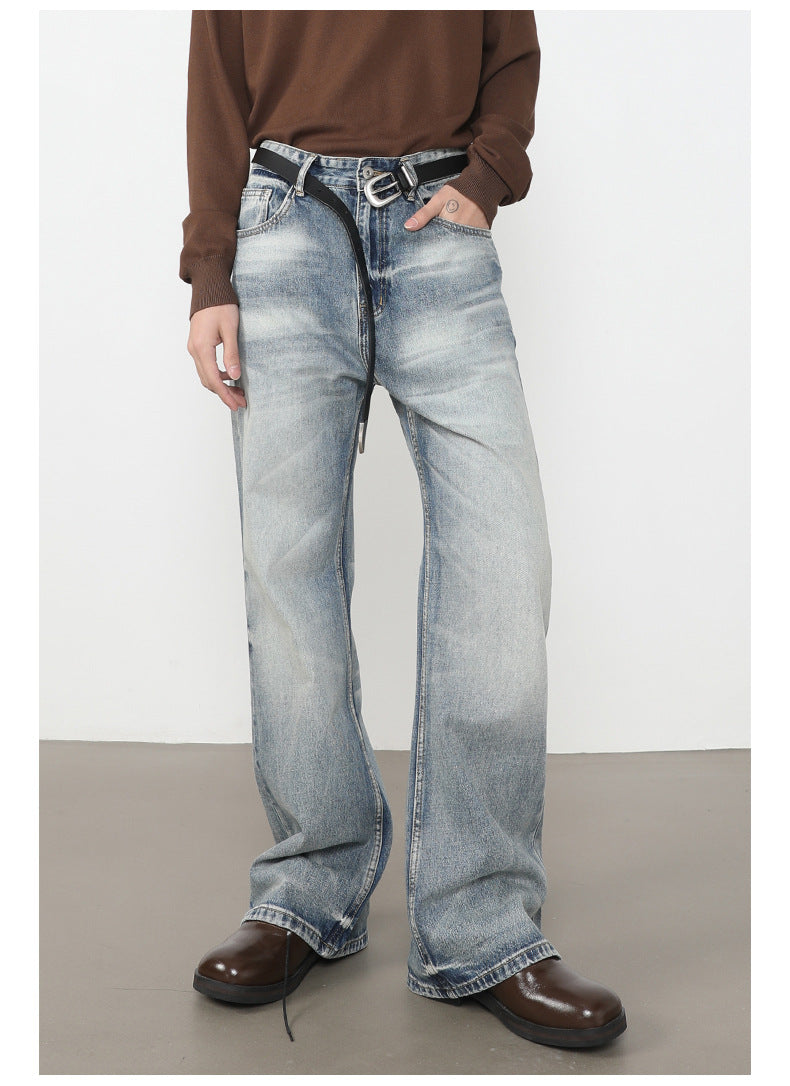 Washed Bootcut Jeans