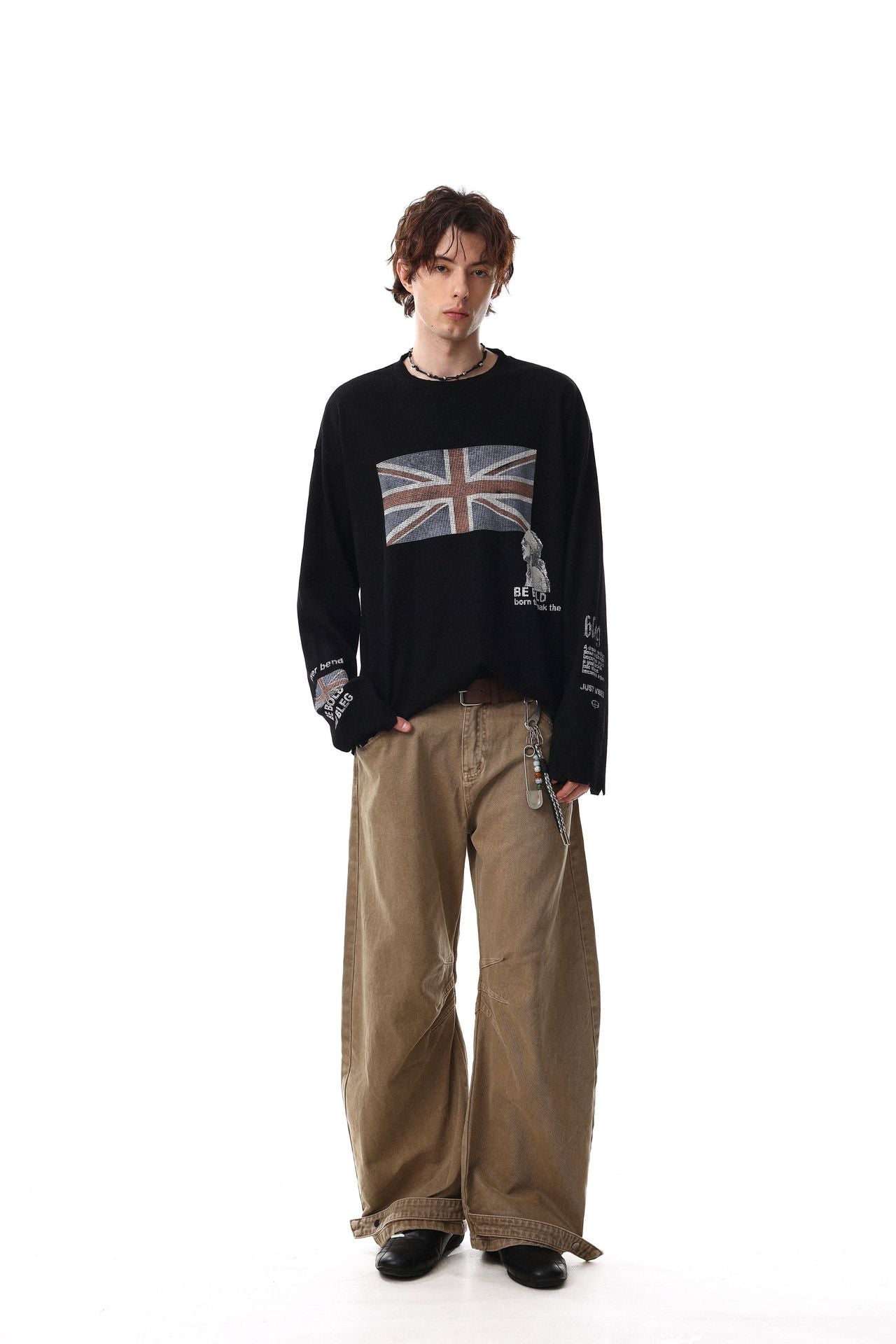 Britannia Waffle Long Sleeve , - Streetwear Long Sleeve - Slick Street