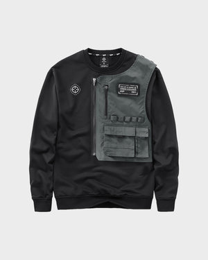 Aviator AIM Sweatshirt Black, XS - Streetwear Sweatshirts - Slick Street