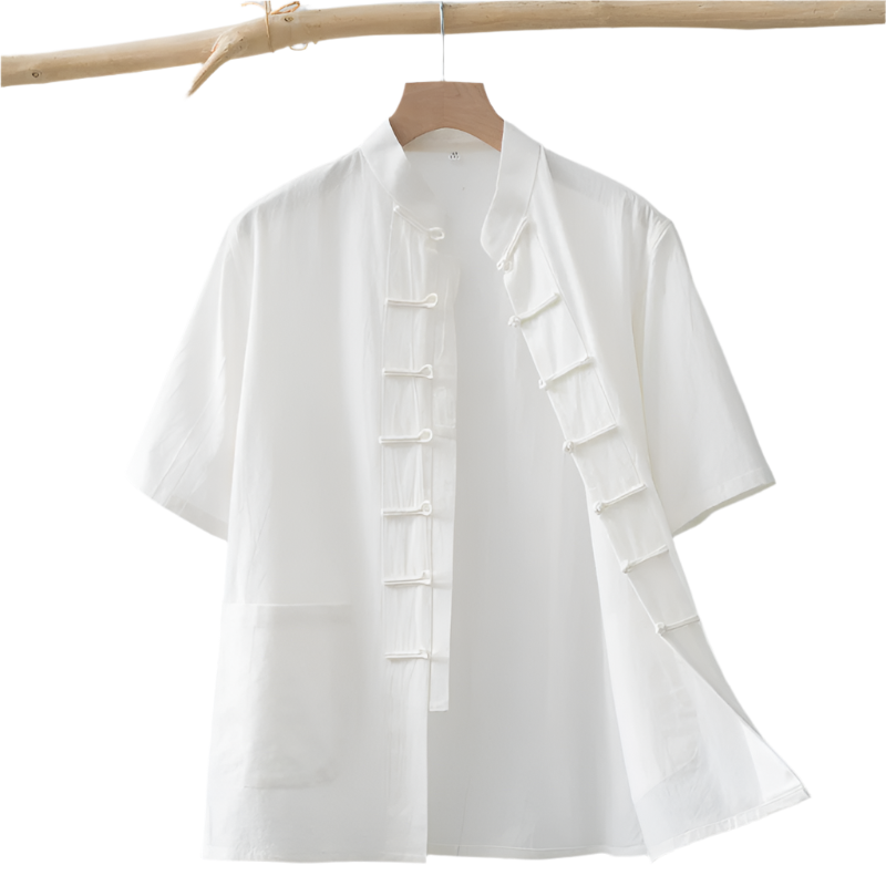 Chinese Linen Summer Shirt , - Streetwear Shirt - Slick Street