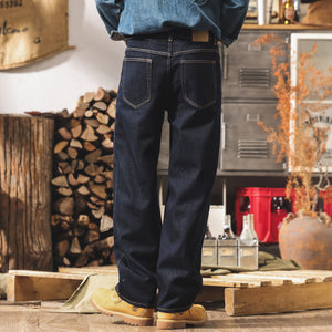 Classic Raw Denim Jeans , - Streetwear Jeans - Slick Street
