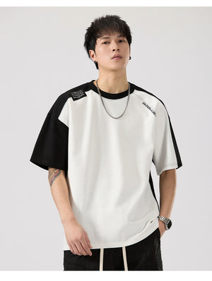 Colorblock Casual T-Shirt , - Streetwear T-Shirt - Slick Street