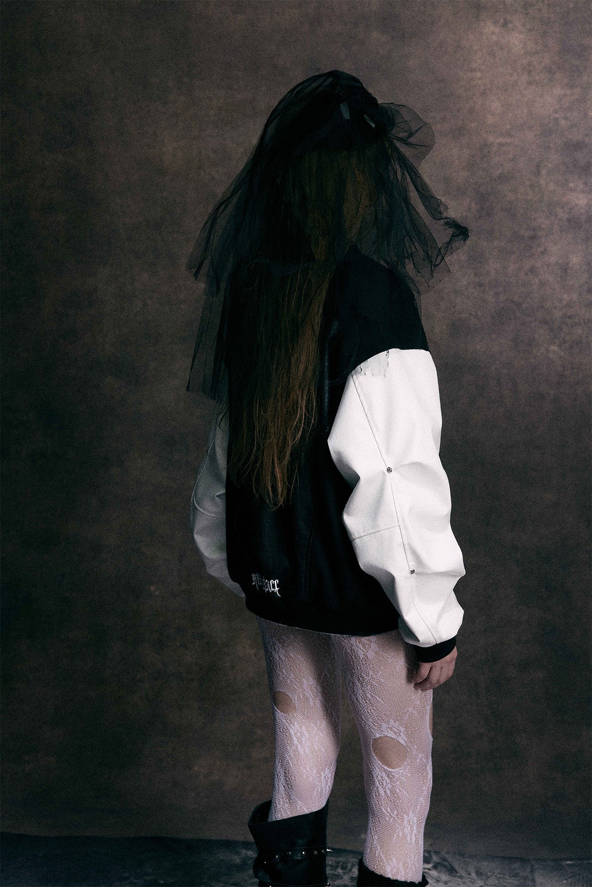 Cross Embroidery Leather Varsity Jacket , - Streetwear - Slick Street