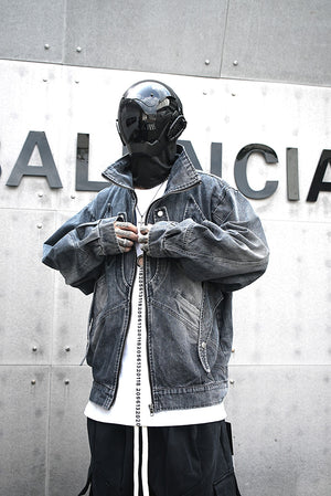Heavy Duty Loose Denim Jacket , - Streetwear Jacket - Slick Street