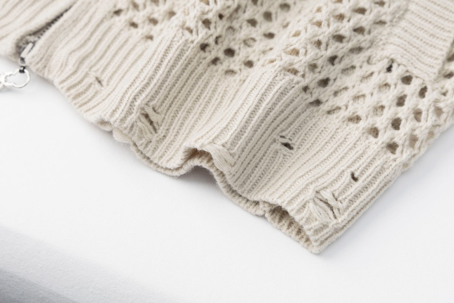 Webcore Open-Knit Zip Hoodie , - Streetwear Hoodie - Slick Street