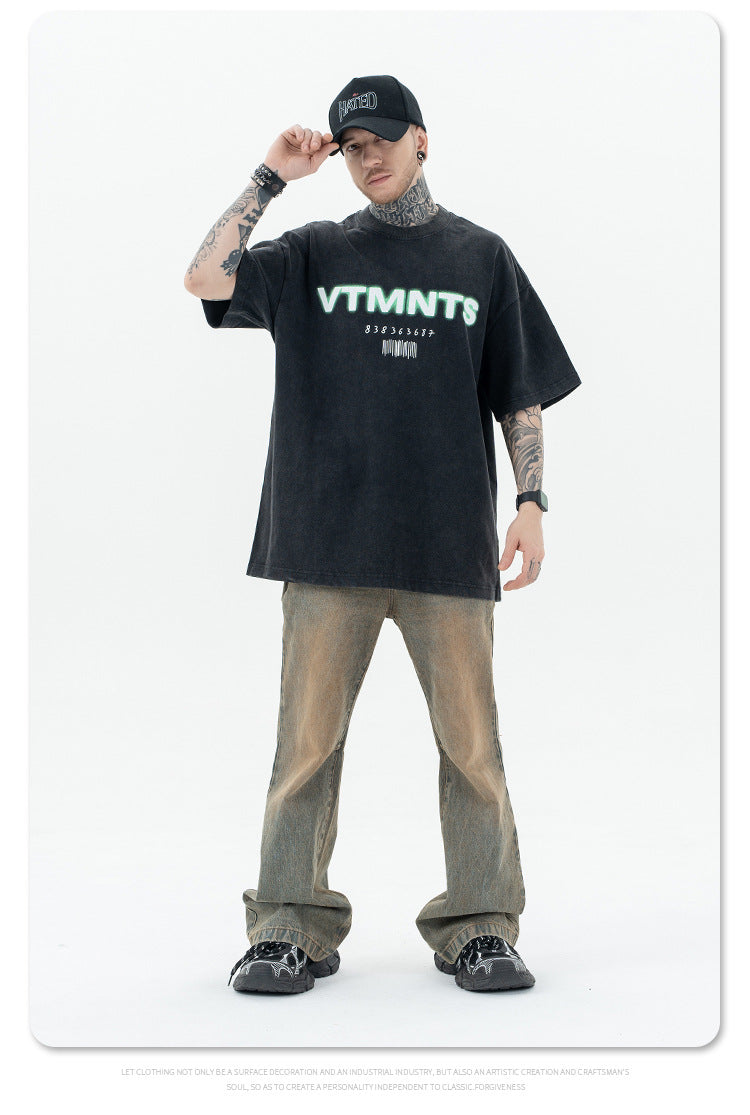 VTMNTS Black Tee , - Streetwear T-Shirt - Slick Street