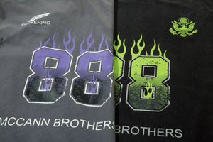 Green Flame '88' Long Sleeve Tee , - Streetwear - Slick Street