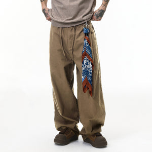 Linen Wide Leg Pants , - Streetwear Pants - Slick Street