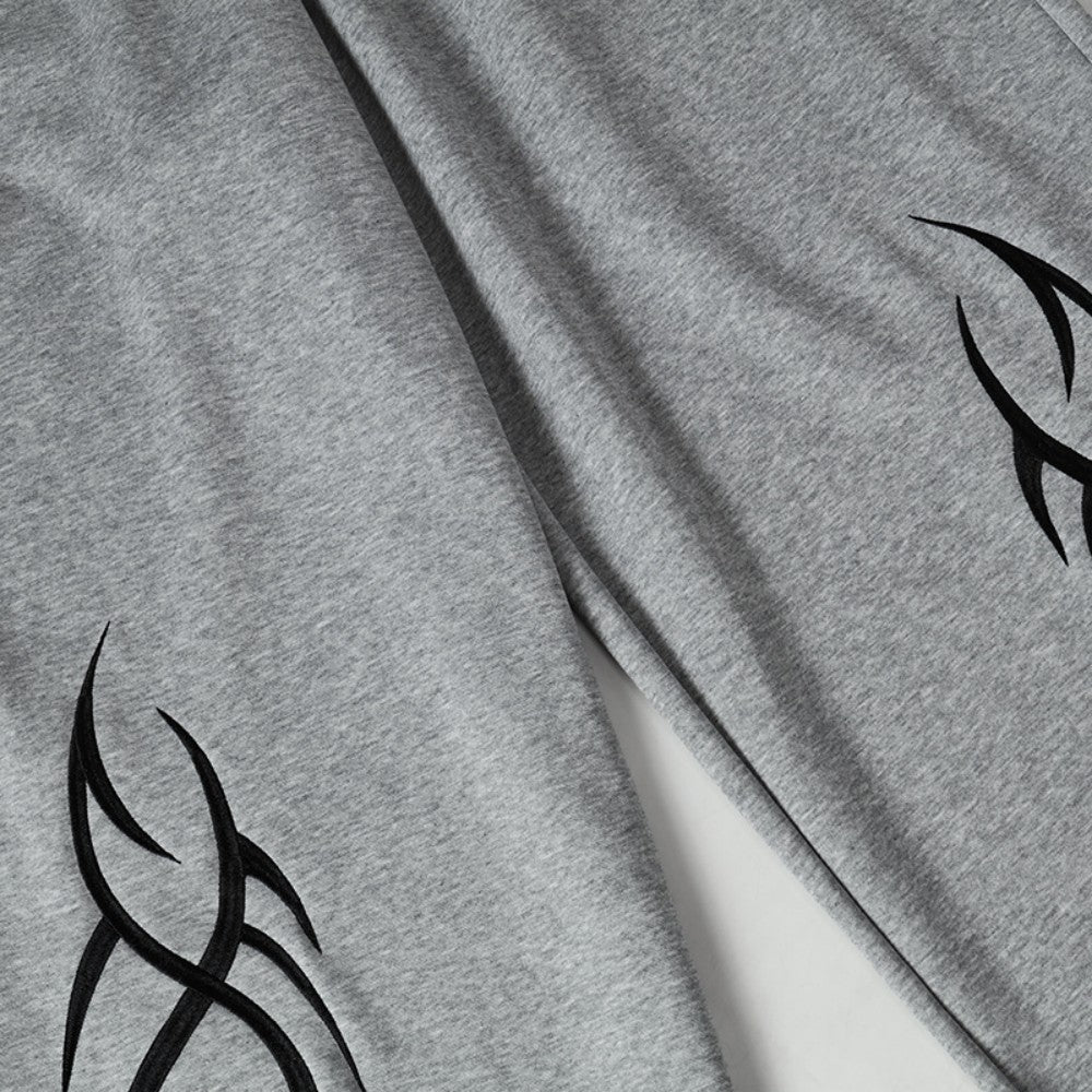 Thorn Embroidery Sweatpants , - Streetwear Joggers - Slick Street
