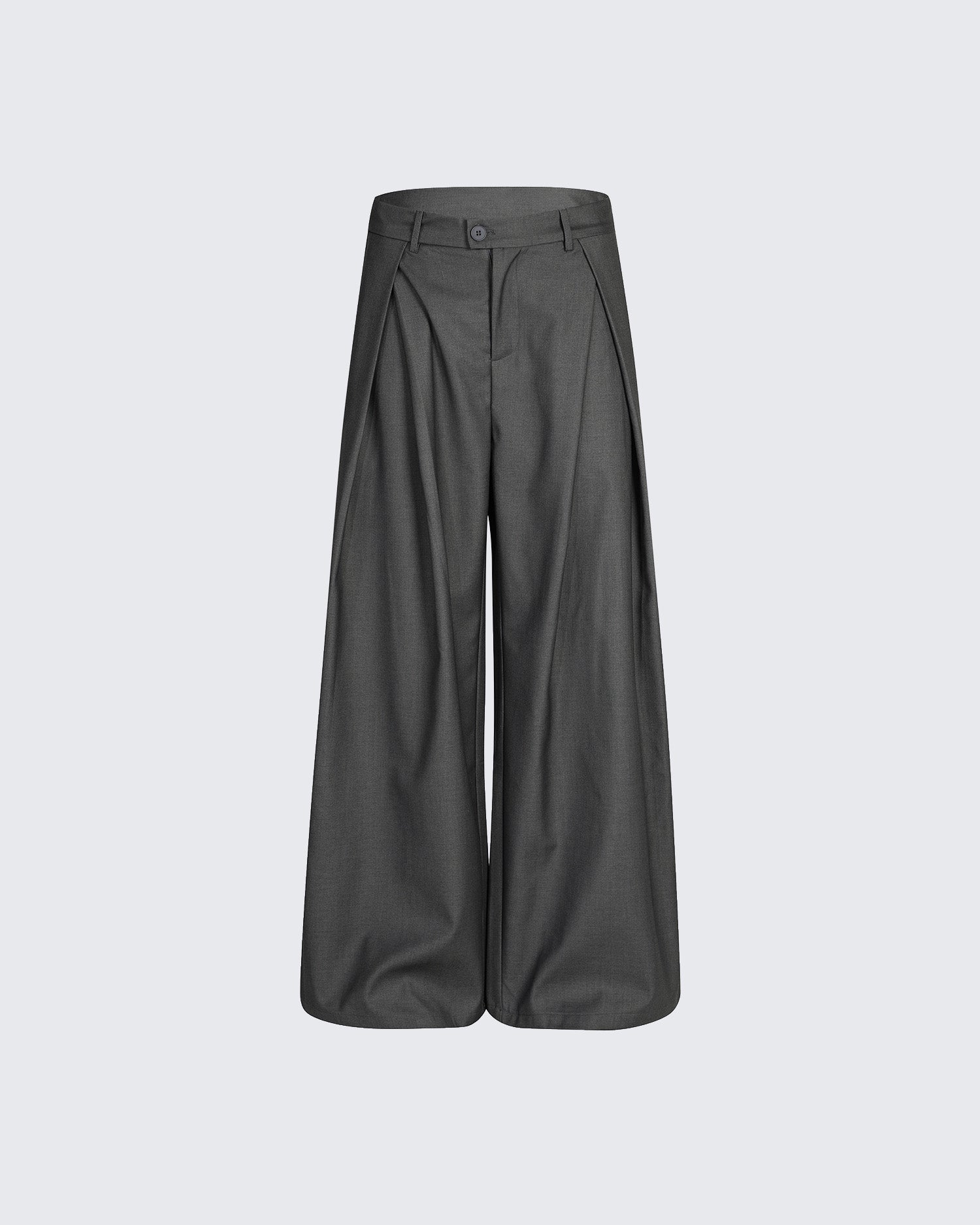 Retro Loose Pleated Deconstructed Casual Trousers