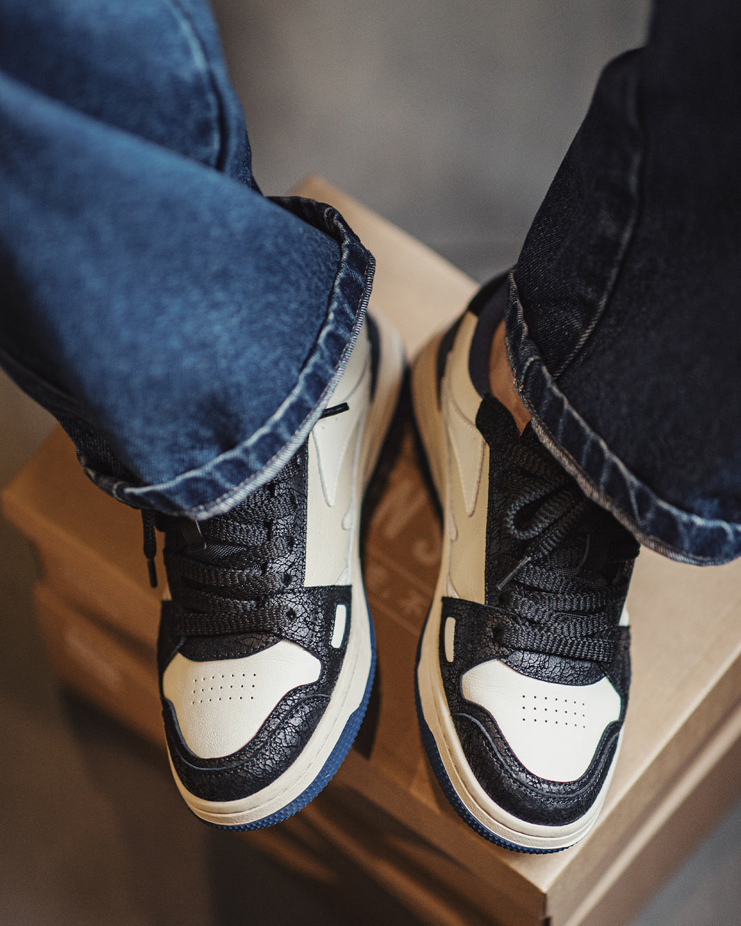 Mamba Low Skate Sneakers - Arctic Blue , - Streetwear Shoes - Slick Street