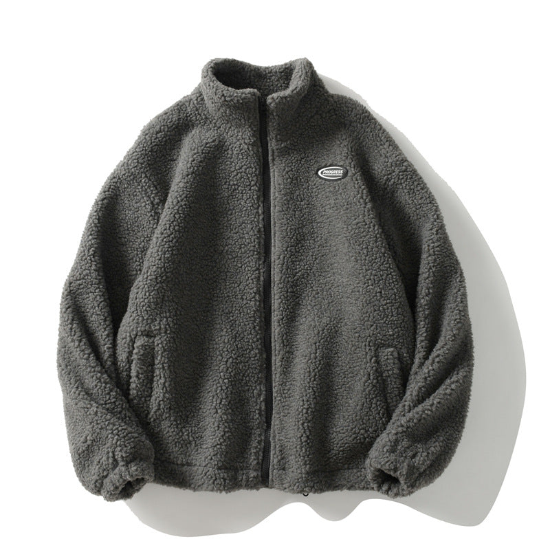 Block Fleece Grey, S - Streetwear Jacket - Slick Street