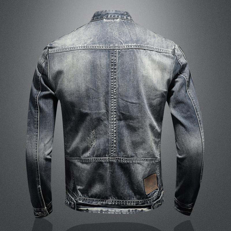 SK1 Denim Biker Jacket , - Streetwear Jackets - Slick Street