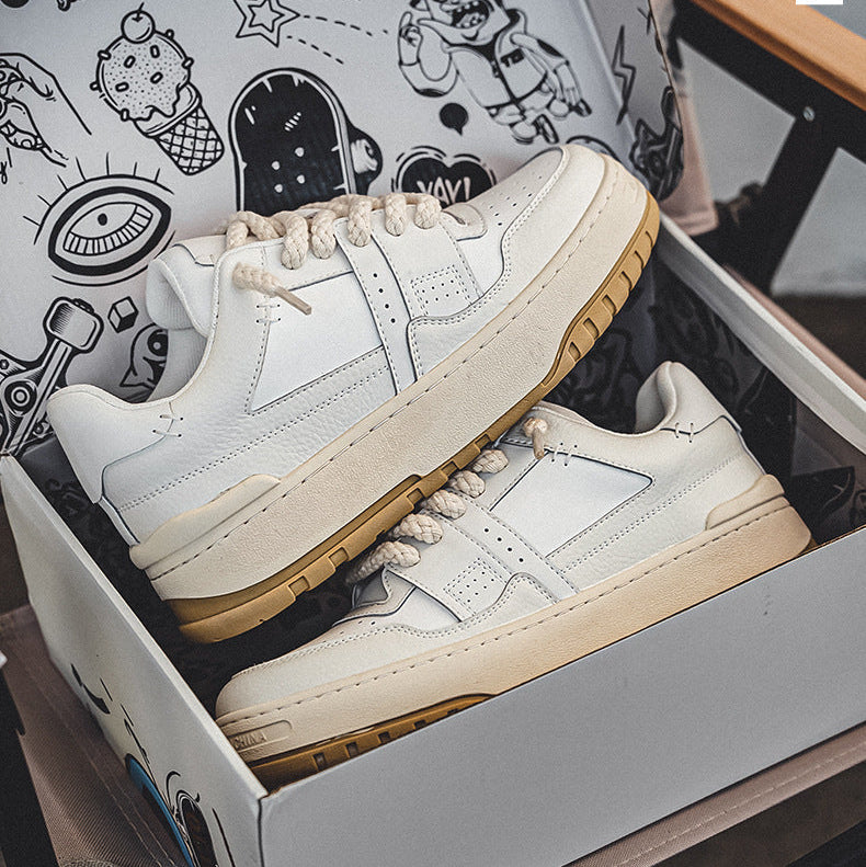 Rope Court Low - Beige White , - Streetwear Shoes - Slick Street