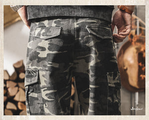 Retro Cargo Camo Pants , - Streetwear Cargo Pants - Slick Street