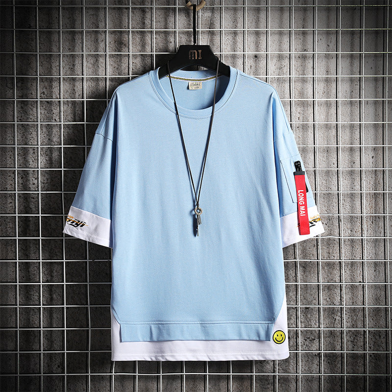 Blacktipe V2 T-Shirt Sky Blue, XS - Streetwear T-Shirts - Slick Street