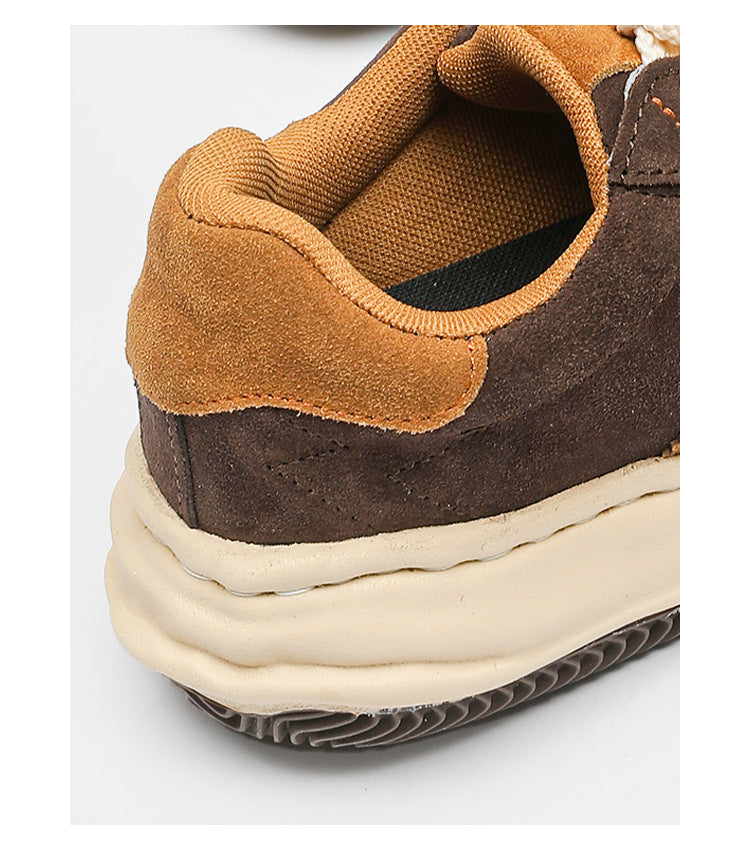 Ripple Suede Sneakers - Brown