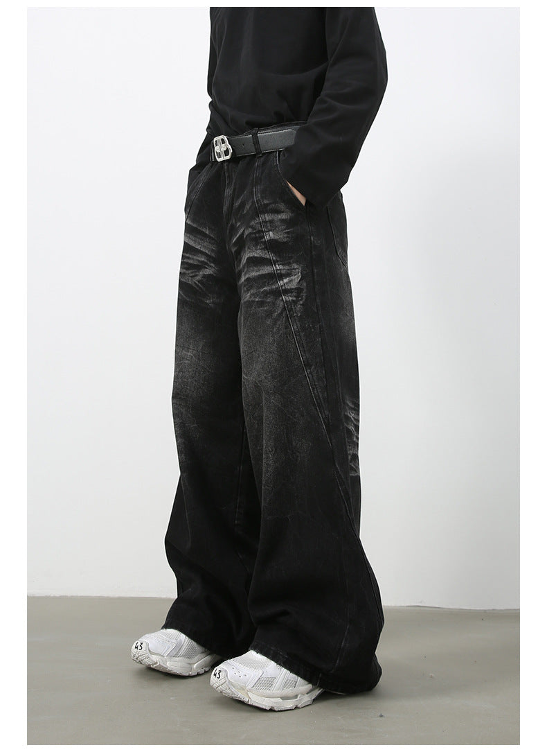 Sicro Washed Black Jeans