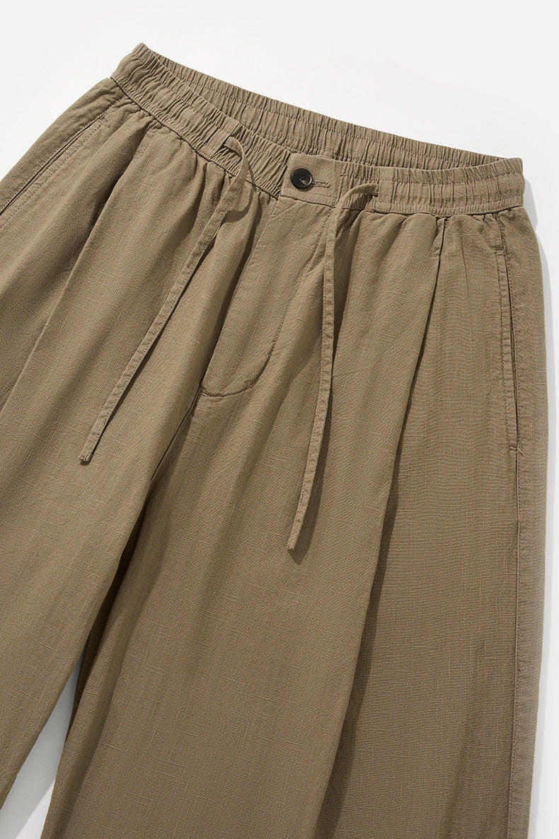 Linen Wide Leg Pants , - Streetwear Pants - Slick Street