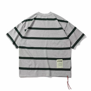 Retro Heavyweight Striped Cotton Tee , - Streetwear T-Shirts - Slick Street