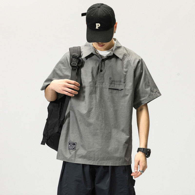 JP Retro Polo Shirt , - Streetwear Shirt - Slick Street