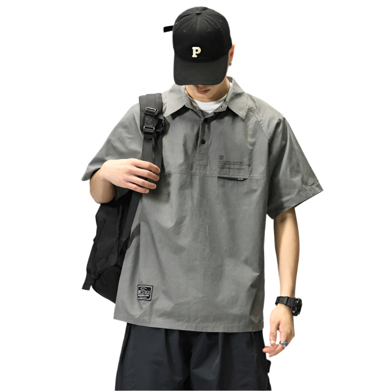 JP Retro Polo Shirt , - Streetwear Shirt - Slick Street