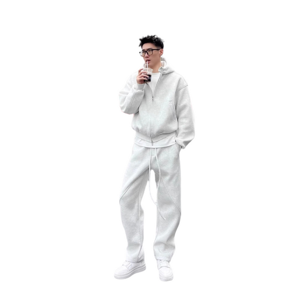 Modern Casual Hoodie & Jogger Set , - Streetwear Tracksuit - Slick Street